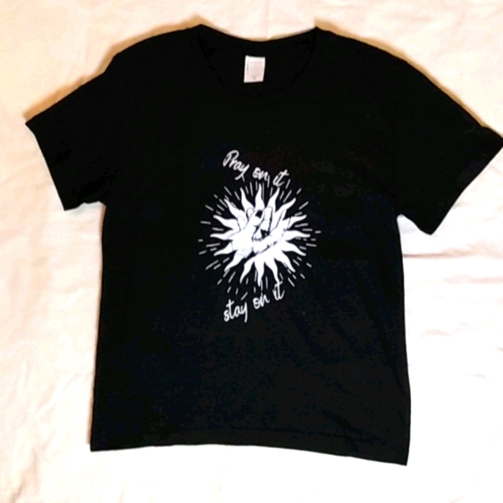 Boston boutique Pray on it Tee design by JHill